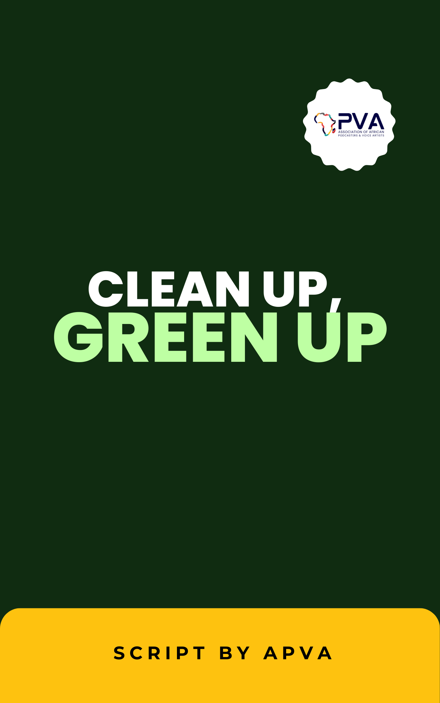 Clean Up, Green Up